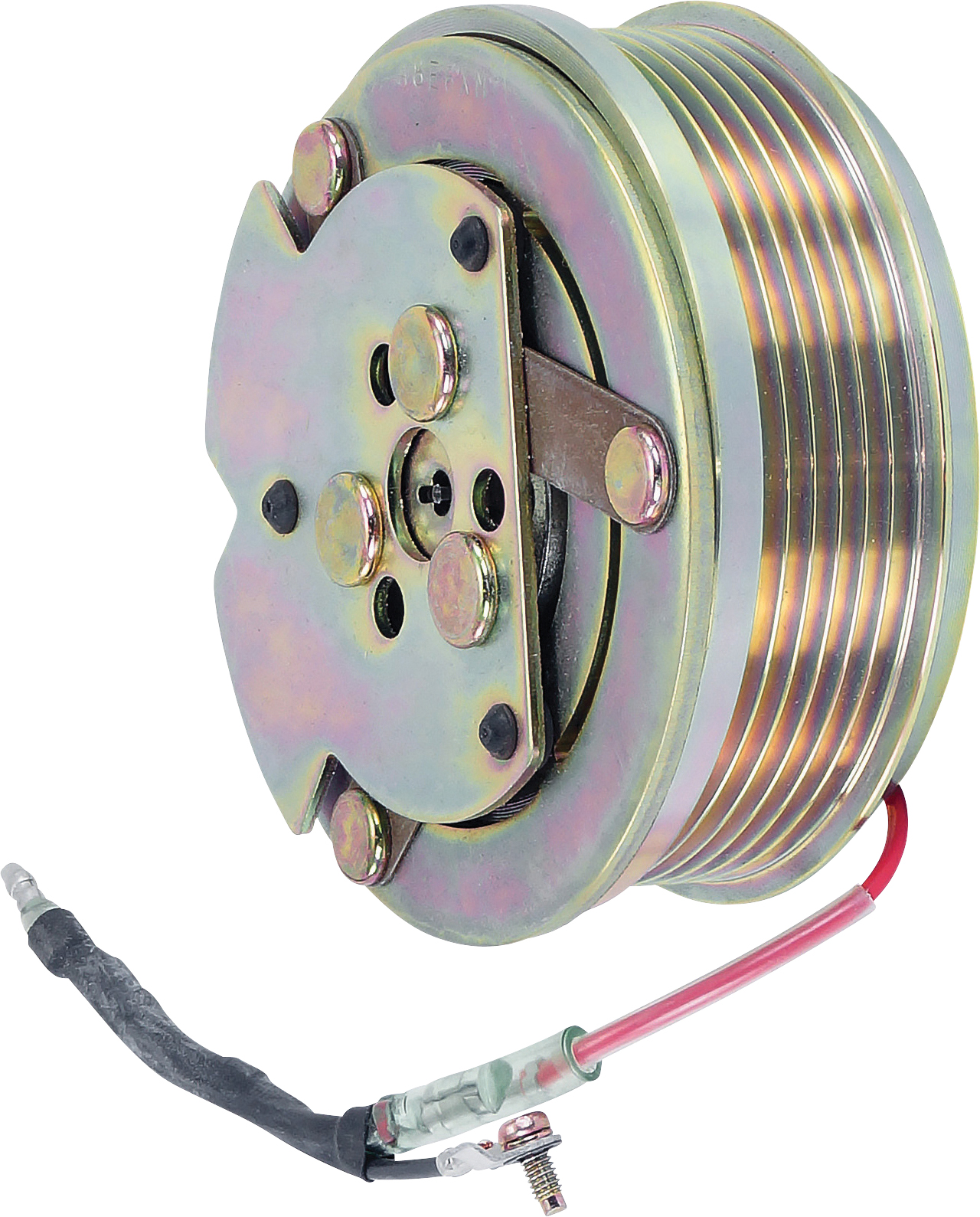 CLUTCH ASSEMBLY, SANDEN, TR105 2204, 12V, 6PV, 103MM, HOLDEN COMMODORE VN-VP V6, BOLT TYPE, SUITS CO