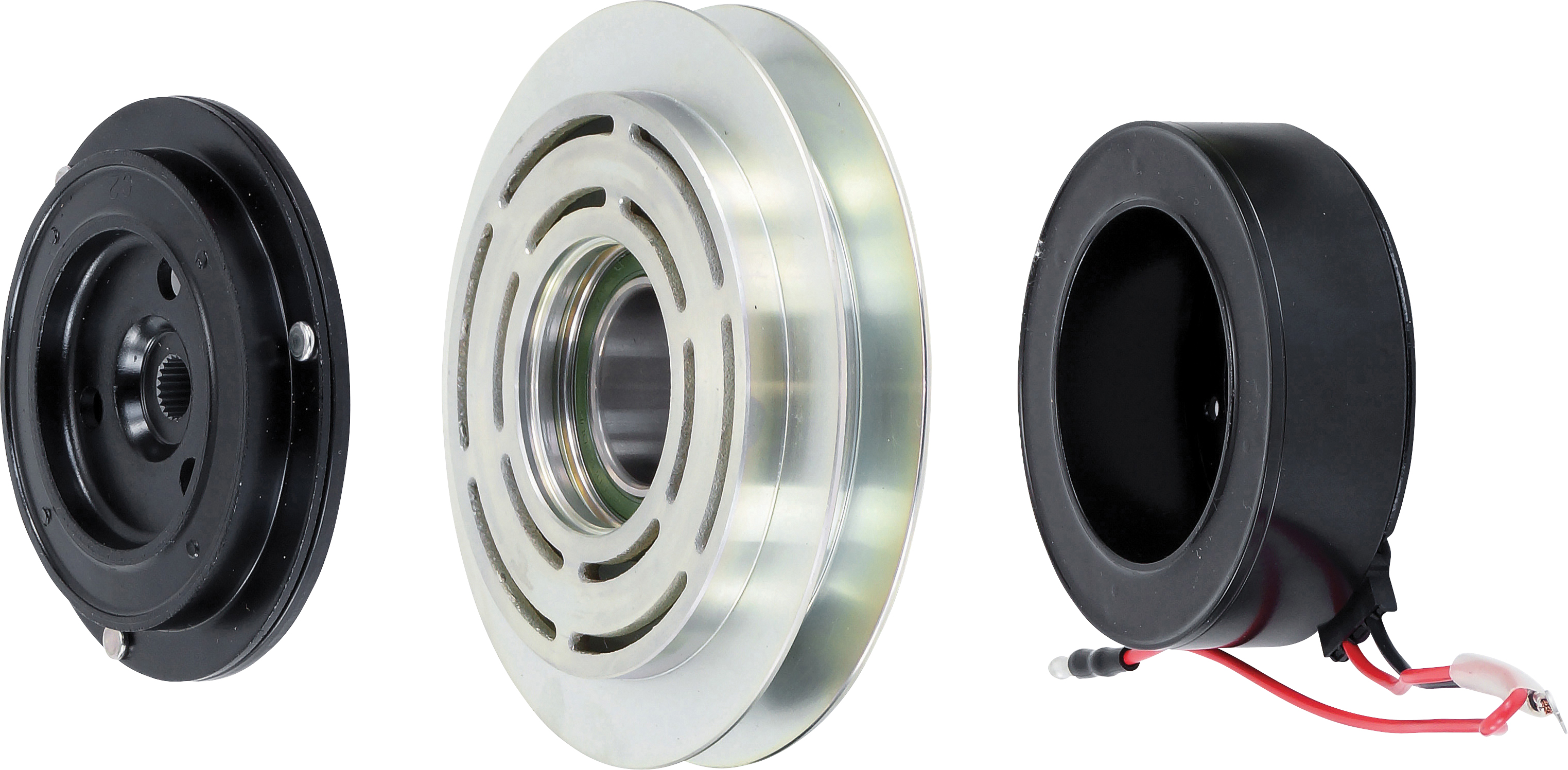 CLUTCH ASSEMBLY, SANDEN, SD7H15 8041, 12V, 1B, 146MM, SPLINED SHAFT, SUITS CO-55341