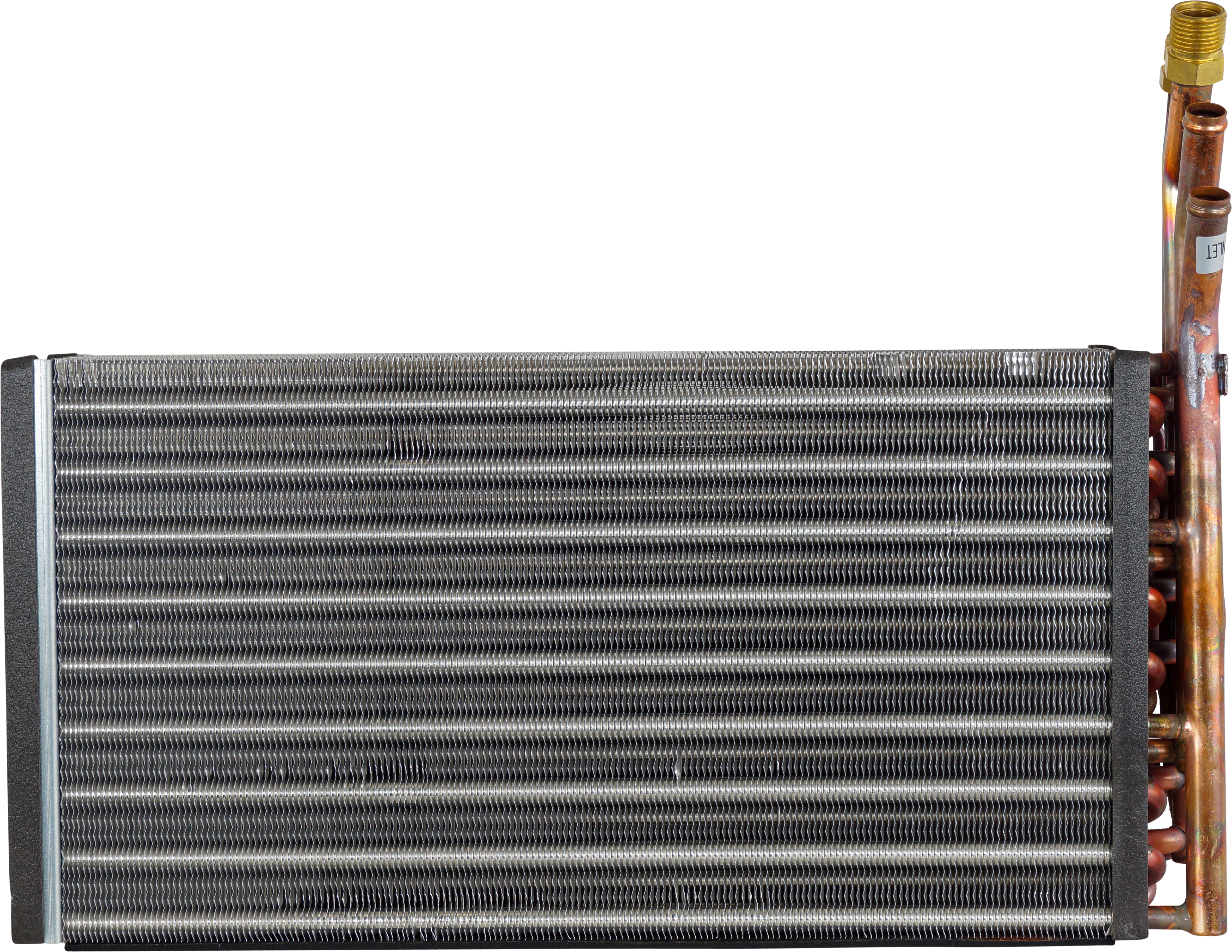 EVAPORATOR COIL, CATERPILLAR BACKHOE 414E-450E, 416F-450F, #8-10, 478 X 381 X 127MM, INCL HEATER COR