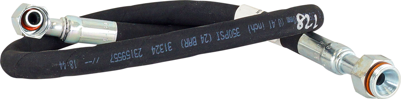 HOSE ASSEMBLY, CATERPILLAR, 793F (COMPRESSOR MANIFOLD OUTLET TO CONDENSER INLET HOSE COUPLING)